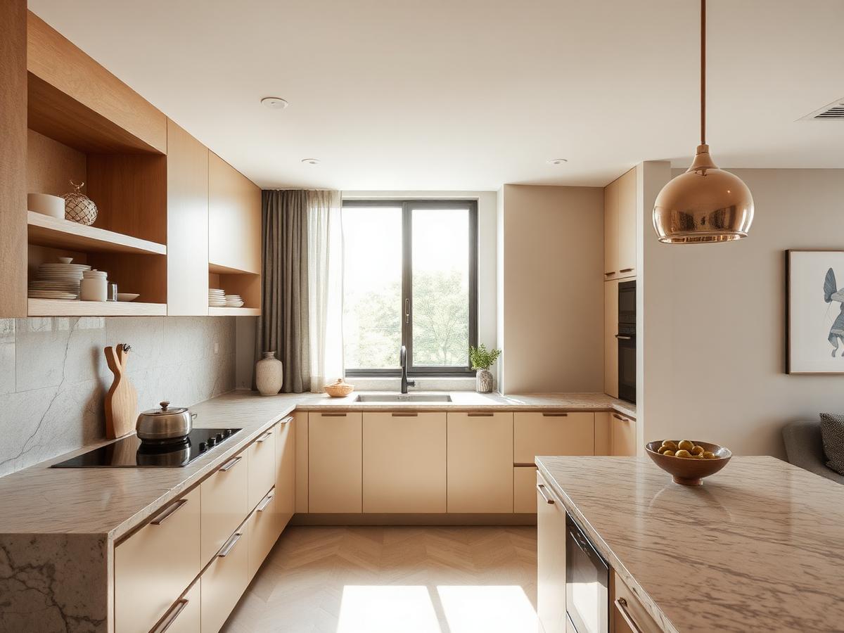 Modern kitchen in a managed property